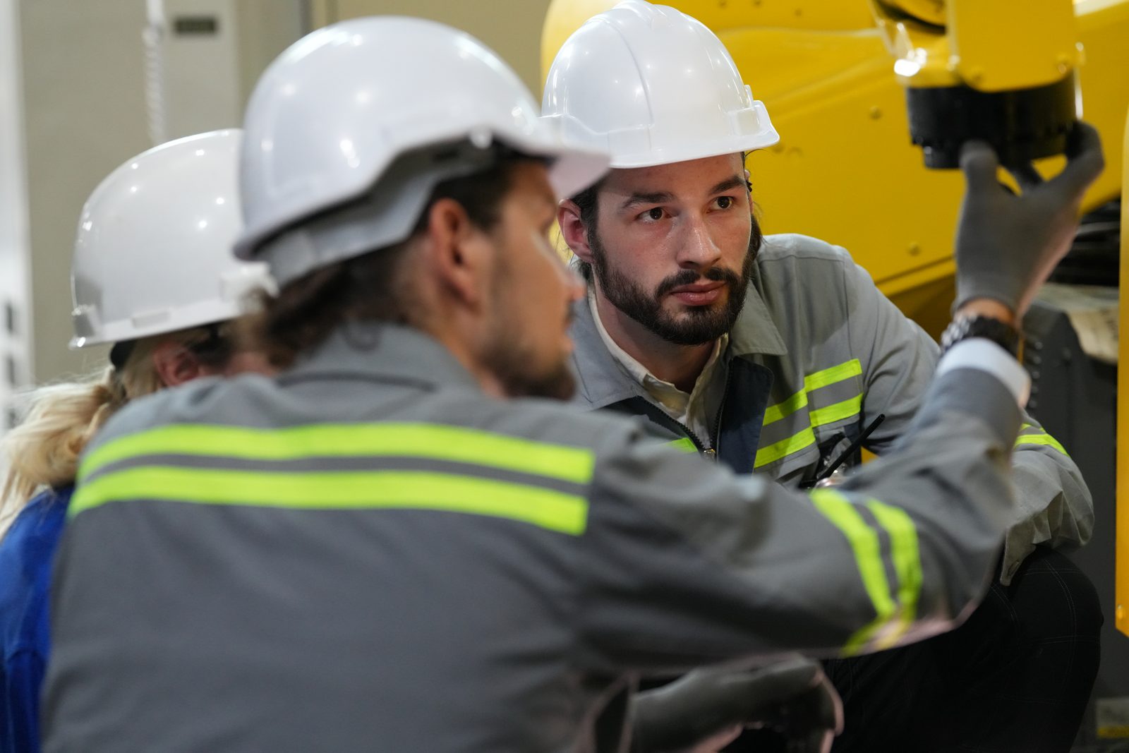 Engineers working on energy infrastructure